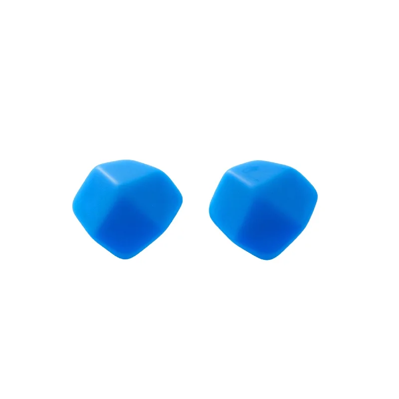 Exclusive Jewelry Offers – Shine For Less Mini Sculpture Studs in Bright Blue