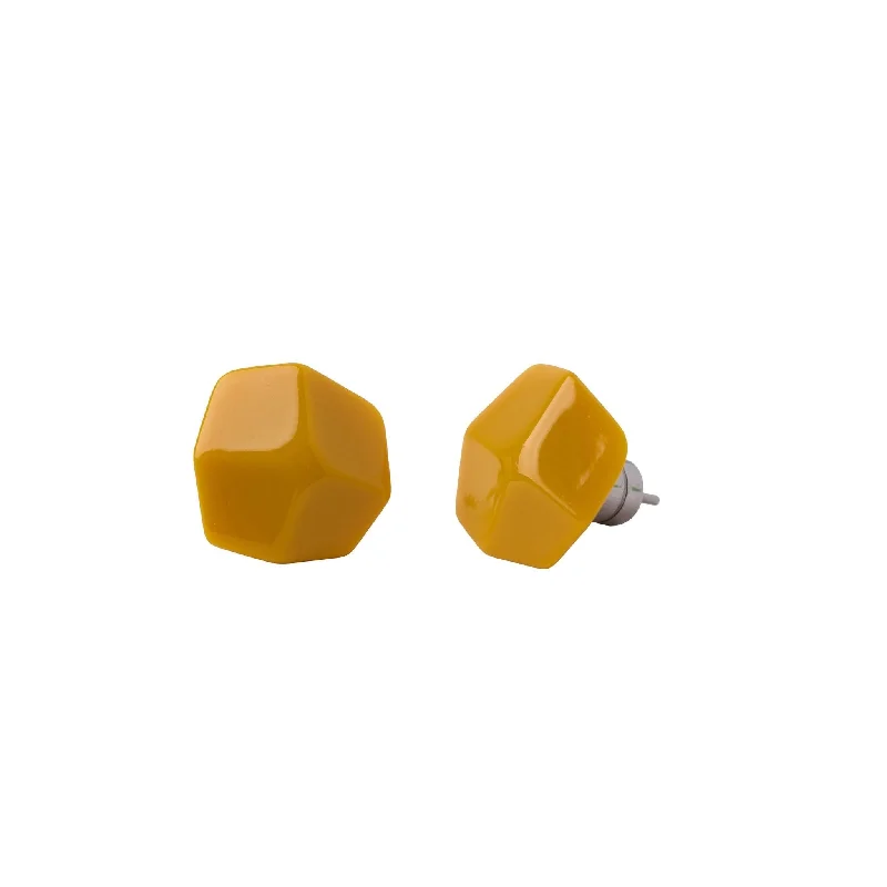Handcrafted Jewelry Sale – Unique Designs At Low Prices Mini Sculpture Studs in Ochre Handcrafted Jewelry Sale – Unique Designs At Low Prices Mini Sculpture Studs in Ochre