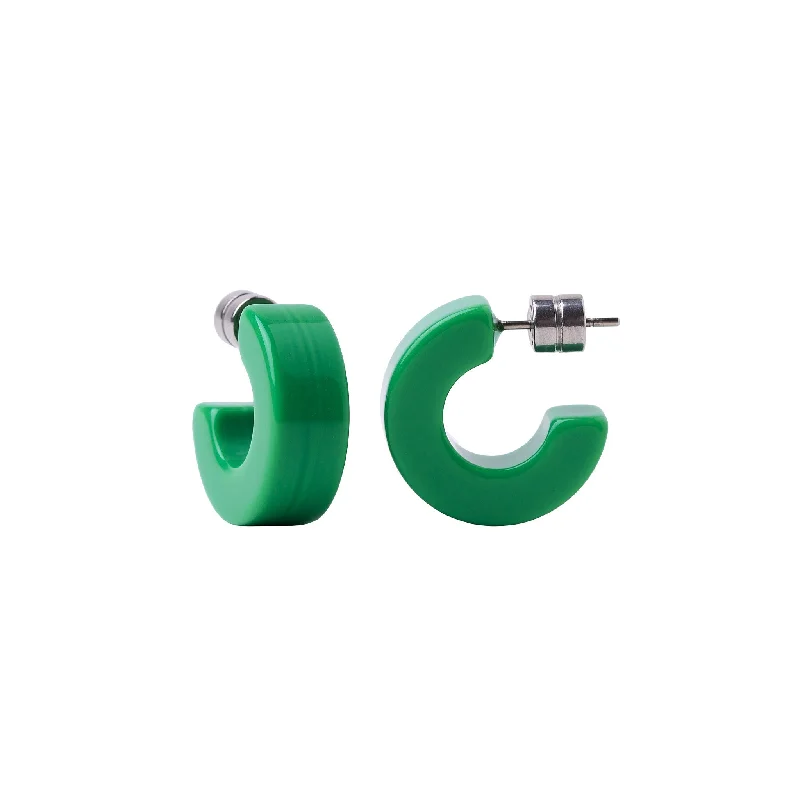 Grab Your Favorite Jewelry At The Lowest Prices Muse Hoops in Bright Green