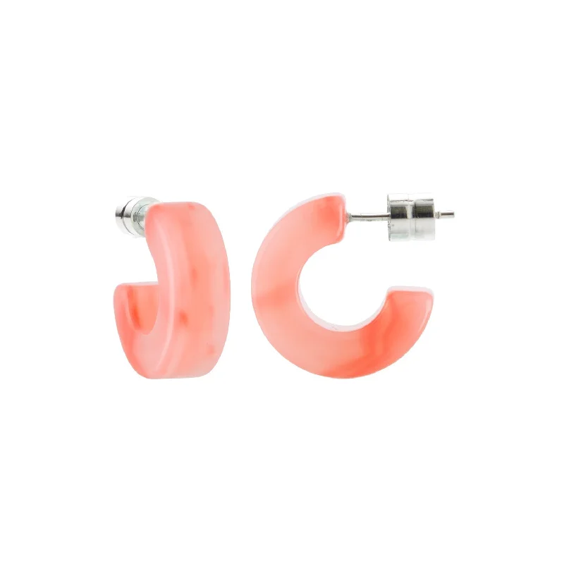 Affordable Luxury Jewelry For Every Occasion Muse Hoops in Bright Pink