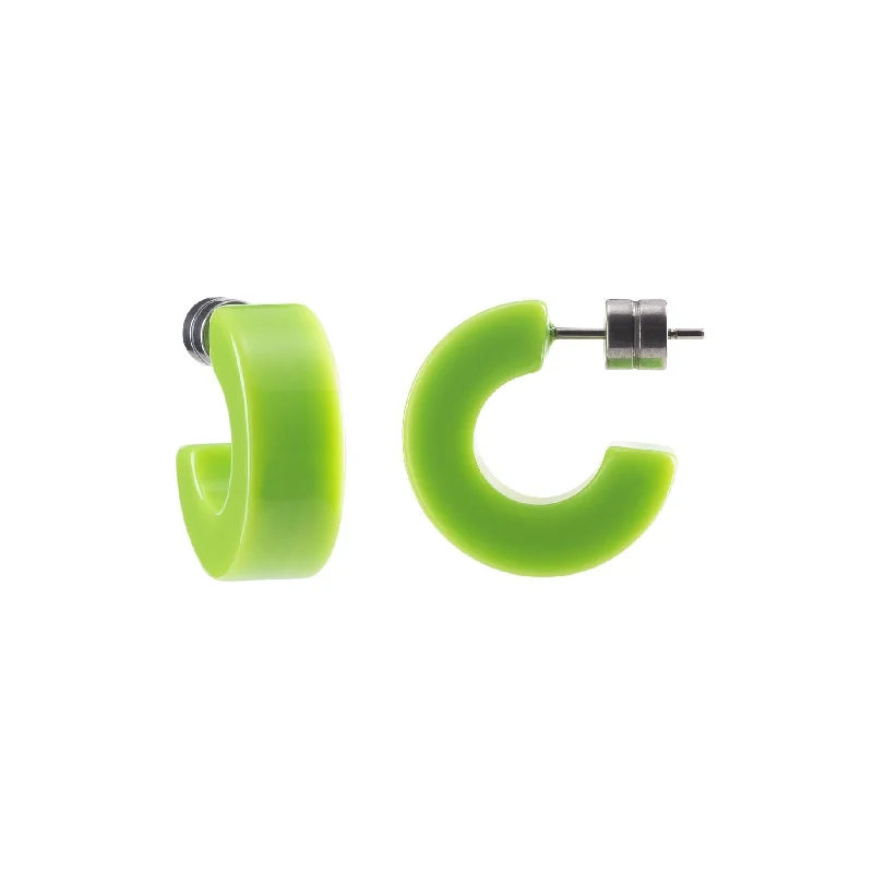 Limited-Stock Jewelry Sale – Once It's Gone, It's Gone Muse Hoops in Neon Green