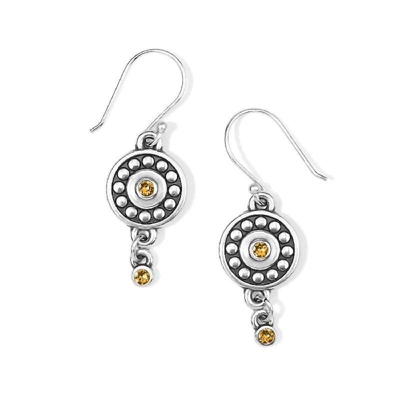 Trendy Minimalist Jewelry For Everyday Wear Pebble Dot Medali Reversible French Wire Birthstone Earrings In November Topaz Trendy Minimalist Jewelry For Everyday Wear Pebble Dot Medali Reversible French Wire Birthstone Earrings In November Topaz