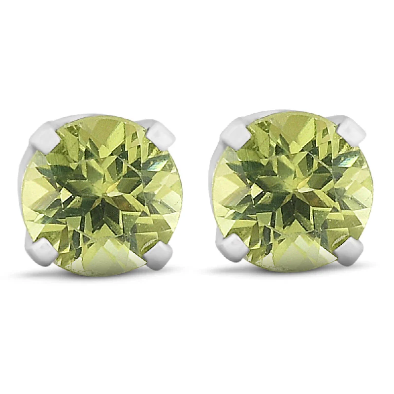 Exclusive Jewelry Offers – Sparkle For Less Peridot Studs 14K White Gold 4mm 1/2ct Exclusive Jewelry Offers – Sparkle For Less Peridot Studs 14K White Gold 4mm 1/2ct