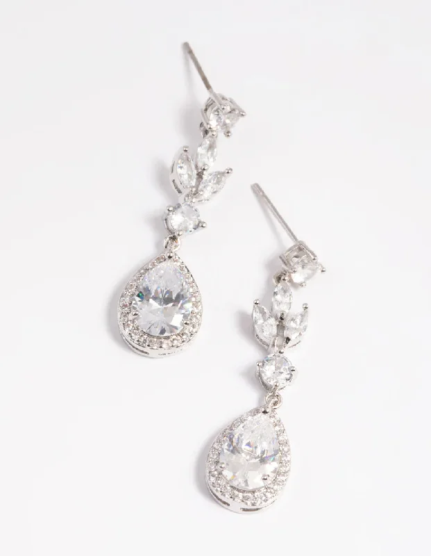 Trending Jewelry Now At Unbeatable Prices Rhodium Diamond Simulant Teardrop Earrings Trending Jewelry Now At Unbeatable Prices Rhodium Diamond Simulant Teardrop Earrings
