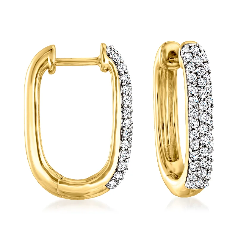 Timeless Jewelry Styles At Wallet-Friendly Prices Ross-Simons Diamond Reversible Paper Clip Link Hoop Earrings in 14kt Yellow Gold Timeless Jewelry Styles At Wallet-Friendly Prices Ross-Simons Diamond Reversible Paper Clip Link Hoop Earrings in 14kt Yellow Gold