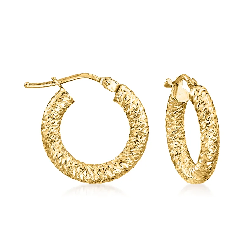 Exclusive Jewelry Offers – Sparkle For Less Ross-Simons Italian 14kt Yellow Gold Diamond-Cut Hoop Earrings Exclusive Jewelry Offers – Sparkle For Less Ross-Simons Italian 14kt Yellow Gold Diamond-Cut Hoop Earrings