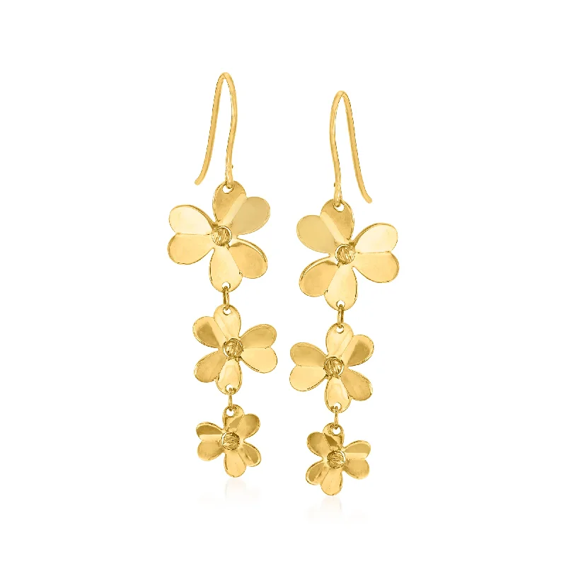 Timeless Elegance, Temporary Discounts – Act Fast Ross-Simons Italian 14kt Yellow Gold Floral Drop Earrings Timeless Elegance, Temporary Discounts – Act Fast Ross-Simons Italian 14kt Yellow Gold Floral Drop Earrings