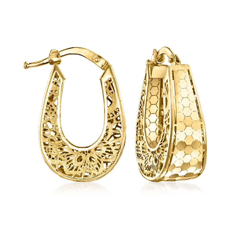 Shop Jewelry That Shines Without The High Price Ross-Simons Italian 18kt Yellow Gold Filigree Hoop Earrings Shop Jewelry That Shines Without The High Price Ross-Simons Italian 18kt Yellow Gold Filigree Hoop Earrings