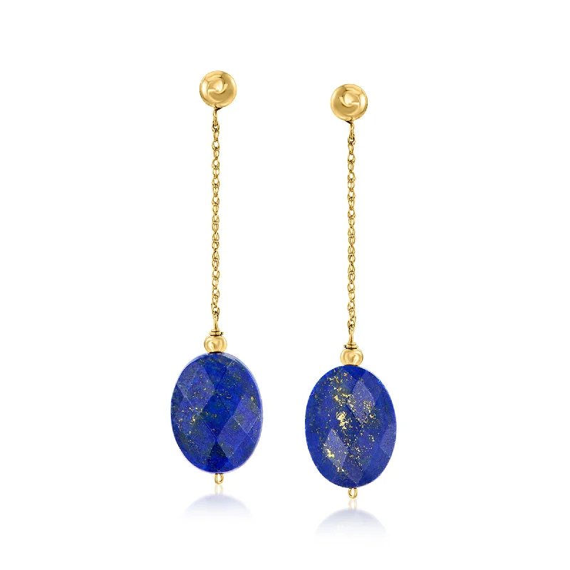 Elegant Jewelry At Unbeatable Offers – Shop Before It's Gone Ross-Simons Lapis Drop Earrings in 14kt Yellow Gold Elegant Jewelry At Unbeatable Offers – Shop Before It's Gone Ross-Simons Lapis Drop Earrings in 14kt Yellow Gold