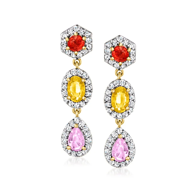 Bestselling Jewelry Now On Sale – Elevate Your Look Ross-Simons Multicolored Sapphire and . White Topaz Drop Earrings in 18kt Gold Over Sterling Bestselling Jewelry Now On Sale – Elevate Your Look Ross-Simons Multicolored Sapphire and . White Topaz Drop Earrings in 18kt Gold Over Sterling