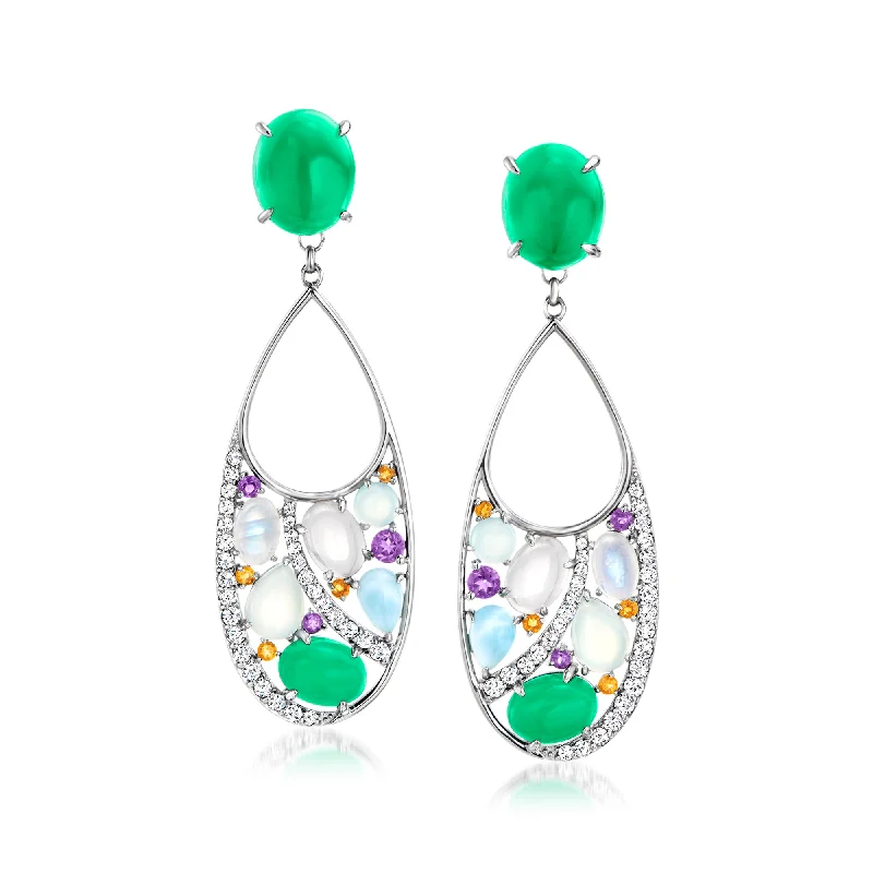 Don't Miss Out On Jaw-Dropping Jewelry Discounts Ross-Simons Mutli-Gemstone Removable Drop Earrings in Sterling Silver Don't Miss Out On Jaw-Dropping Jewelry Discounts Ross-Simons Mutli-Gemstone Removable Drop Earrings in Sterling Silver