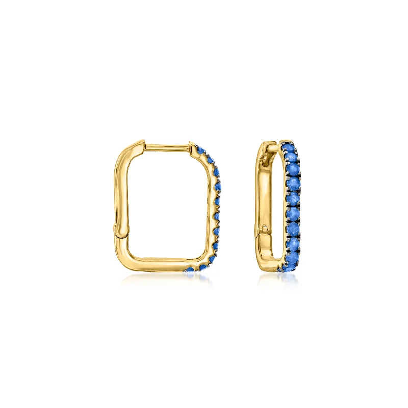 The Perfect Accessory For Less – Jewelry Sale Live Ross-Simons Sapphire Paper Clip Link Hoop Earrings in 18kt Gold Over Sterling The Perfect Accessory For Less – Jewelry Sale Live Ross-Simons Sapphire Paper Clip Link Hoop Earrings in 18kt Gold Over Sterling