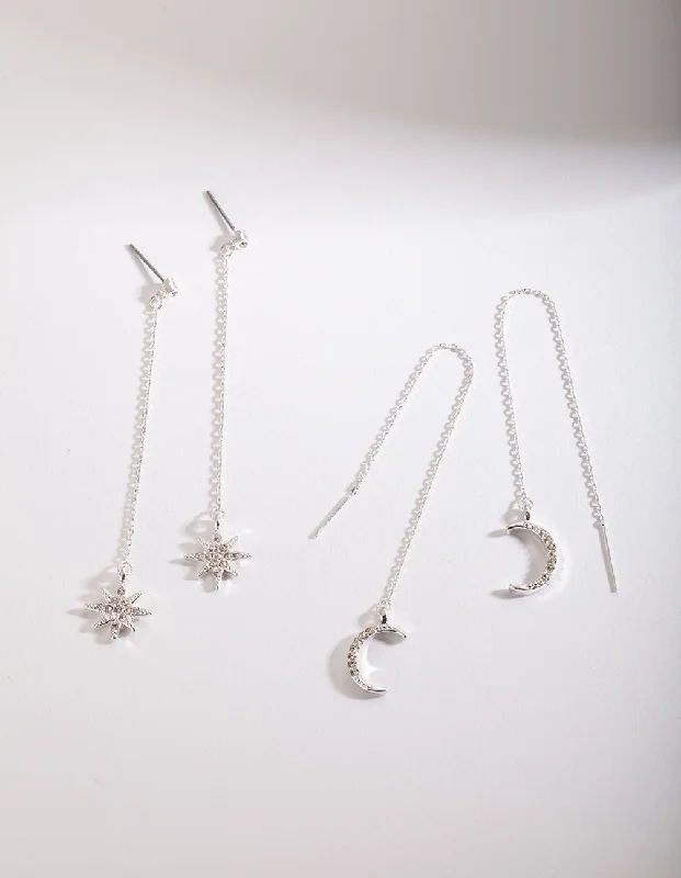 Seasonal Jewelry Clearance – Best Styles At The Lowest Prices Silver Celestial Earring Pack Seasonal Jewelry Clearance – Best Styles At The Lowest Prices Silver Celestial Earring Pack