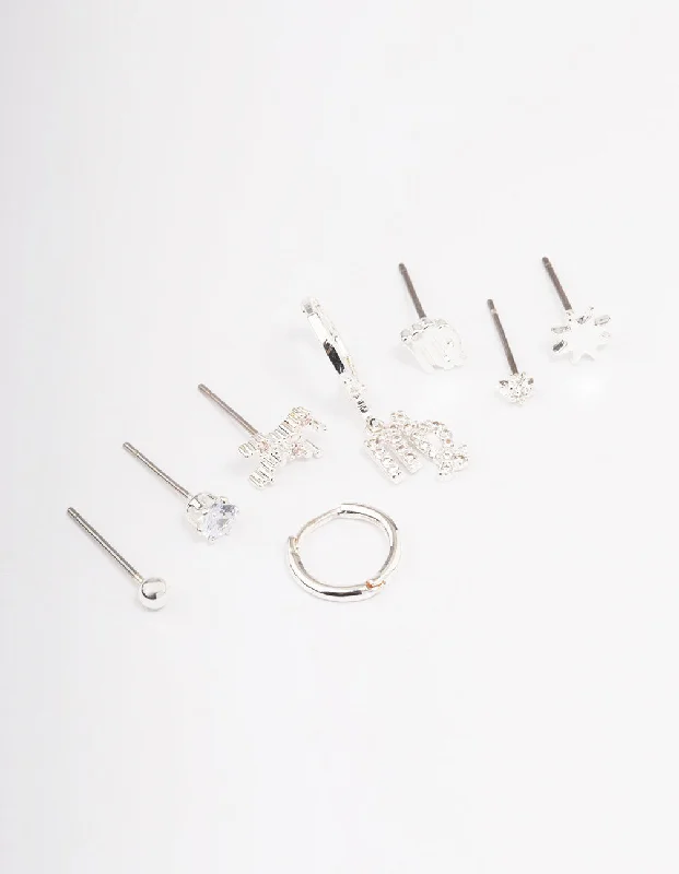 Get The Jewelry You Love At A Price You Love Silver Plated Virgo Earring Pack