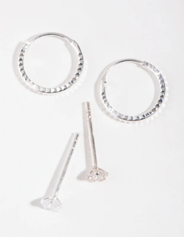 Sparkle For Less – Shop Our Limited-Time Jewelry Deals Sterling Silver Star Stud and Hoop Earrings Sparkle For Less – Shop Our Limited-Time Jewelry Deals Sterling Silver Star Stud and Hoop Earrings
