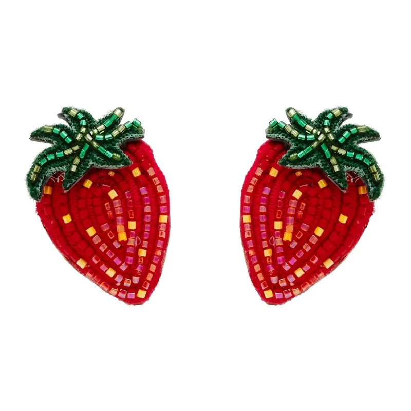 Get The Sparkle You Love At Prices You Adore Strawberry Studs In Red