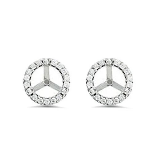 Exclusive Gemstone Jewelry Markdowns – Shop Now Women's Diamond Halo Martini Stud Jacket Settings 14K White Gold (4-4.5mm) Exclusive Gemstone Jewelry Markdowns – Shop Now Women's Diamond Halo Martini Stud Jacket Settings 14K White Gold (4-4.5mm)