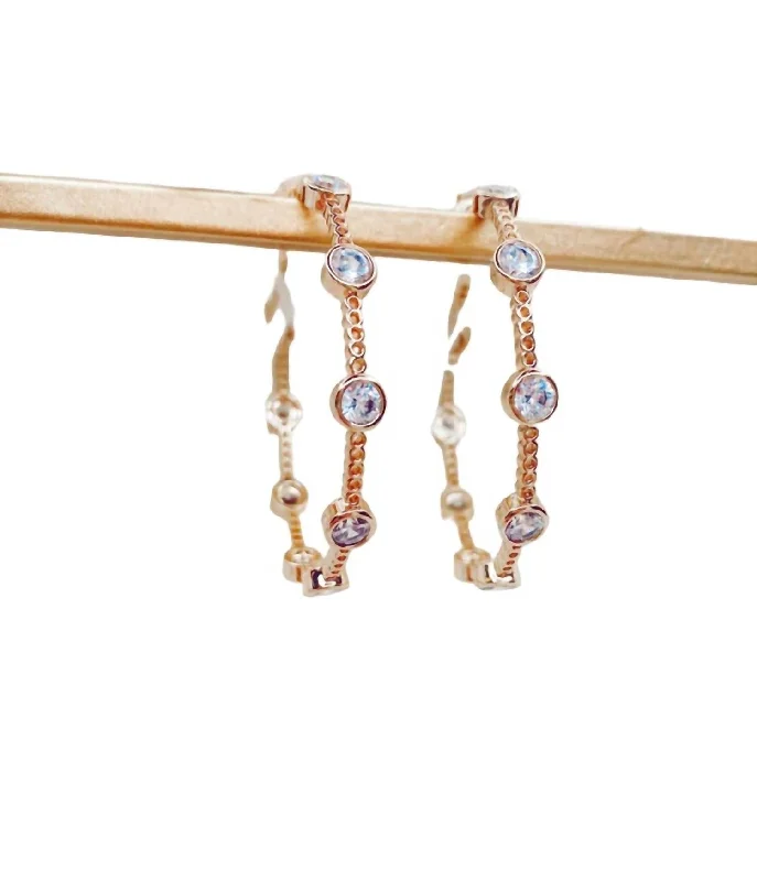 Exclusive Jewelry Sale – Limited-Time Discounts Women's Meghan Hoop Earrings In Gold/crystal Exclusive Jewelry Sale – Limited-Time Discounts Women's Meghan Hoop Earrings In Gold/crystal