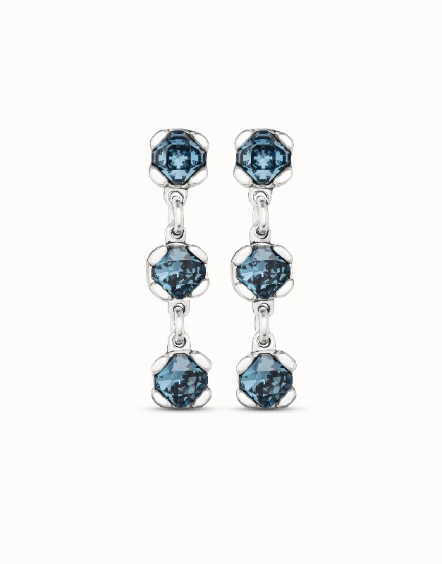 Luxury Jewelry Sale – Elegant Styles At Unbeatable Prices Women's Sublime Earrings In Blue/silver Luxury Jewelry Sale – Elegant Styles At Unbeatable Prices Women's Sublime Earrings In Blue/silver