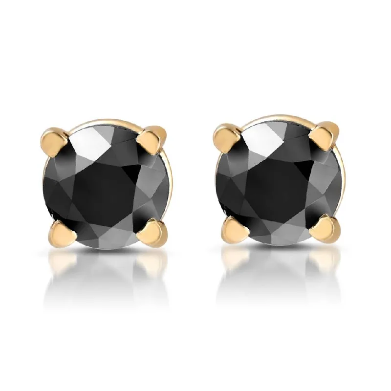 Don't Miss Out On Bestselling Jewelry At Special Prices Yellow Gold 1/2ct Round Cut Black Diamond Studs Don't Miss Out On Bestselling Jewelry At Special Prices Yellow Gold 1/2ct Round Cut Black Diamond Studs