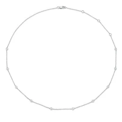 Elegant Jewelry, Exclusive Prices – Shop Now 0.28CT 18" DIAMONDS BY THE YARD CHAIN
