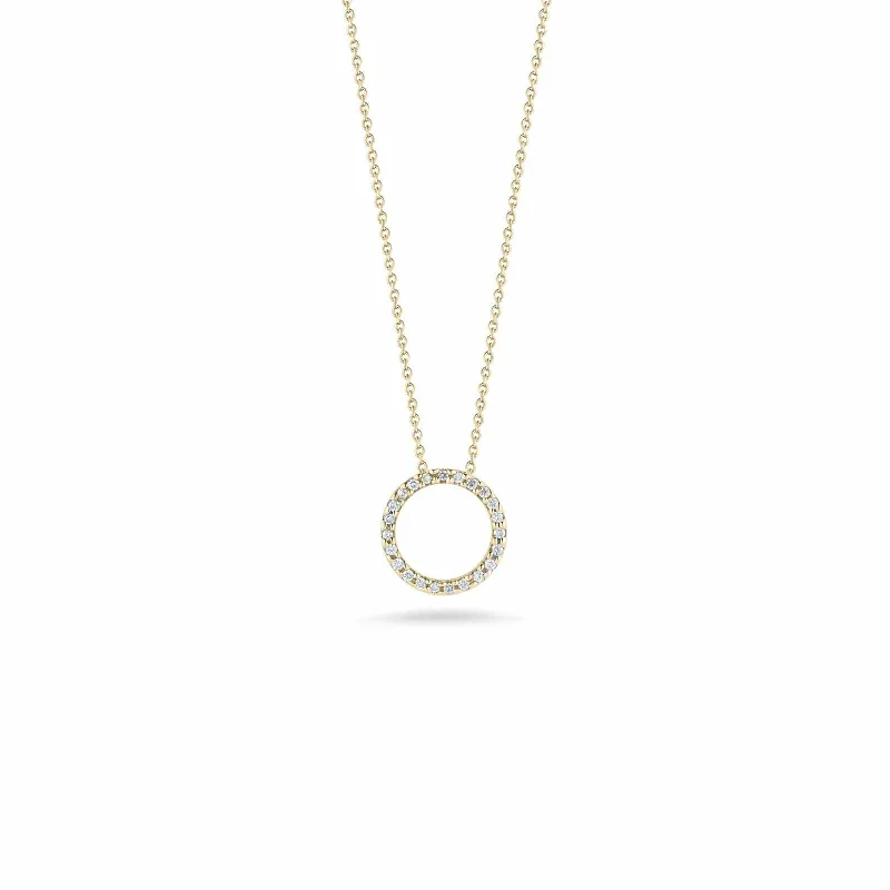 Special Offers On Handcrafted And Designer Jewelry Open Circle Diamond Necklace