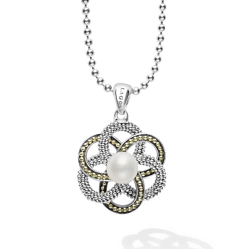 Affordable Luxury Jewelry For Every Occasion Pearl Love Knot Pendant Necklace
