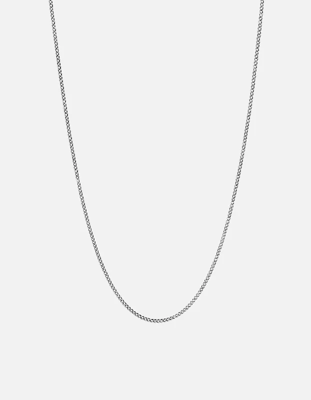 Get The Best Deals On Timeless Jewelry Pieces 1.3mm Cuban Chain Necklace, Sterling Silver Get The Best Deals On Timeless Jewelry Pieces 1.3mm Cuban Chain Necklace, Sterling Silver