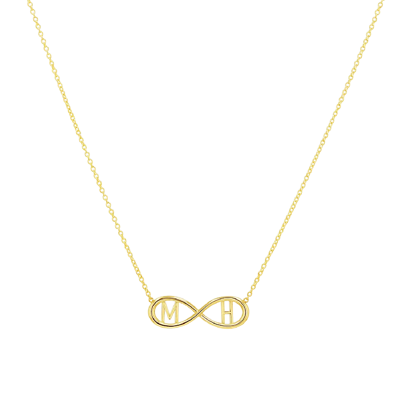 Versatile Layering Jewelry For Effortless Chic Infinity Letter Necklace