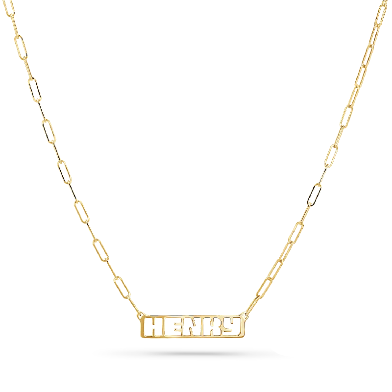Unique Jewelry Designs Now At Discounted Rates Customizable Cut-Out Name Necklace