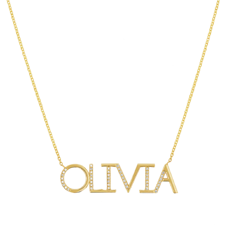 Affordable Luxury Jewelry For Every Occasion Diamond Sprinkle Name Necklace