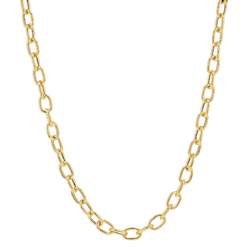 Shop Dazzling Jewelry At The Best Prices Large Rolo Chain Necklace