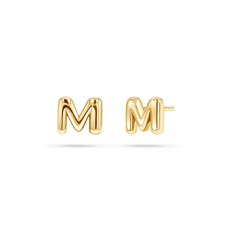 Unmissable Deals On Handmade Jewelry Collections Mini Puff Letter Studs