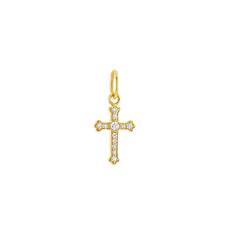Limited-Stock Jewelry Sale – Once It's Gone, It's Gone Orthodox Diamond Cross Charm