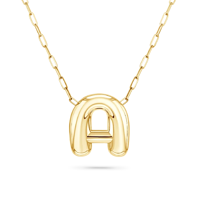 Affordable Luxury Jewelry – Style At A Great Price Oversized Puff Letter Necklace