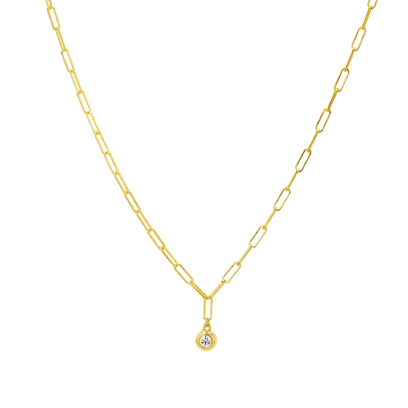Personalized Jewelry At Special Discount Rates Wire Paperclip Diamond Bezel Necklace Personalized Jewelry At Special Discount Rates Wire Paperclip Diamond Bezel Necklace