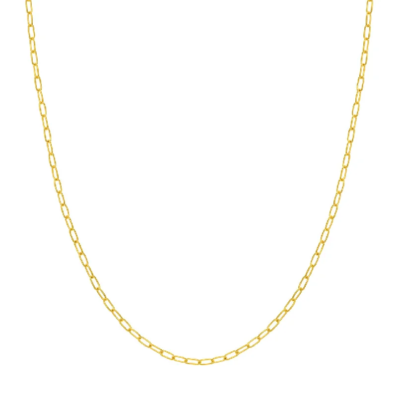 Glamorous Jewelry, Glamorous Deals – Shop Now 14K Yellow Gold 2.45mm Paperclip Chain Necklace Glamorous Jewelry, Glamorous Deals – Shop Now 14K Yellow Gold 2.45mm Paperclip Chain Necklace