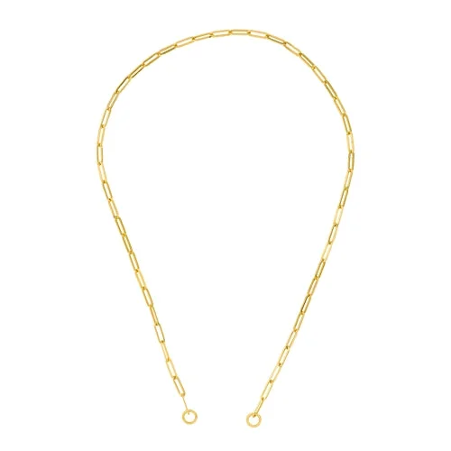 Upgrade Your Jewelry Collection For Less 14K Yellow Gold 3.6mm Paperclip Split Chain Necklace 20" Upgrade Your Jewelry Collection For Less 14K Yellow Gold 3.6mm Paperclip Split Chain Necklace 20"