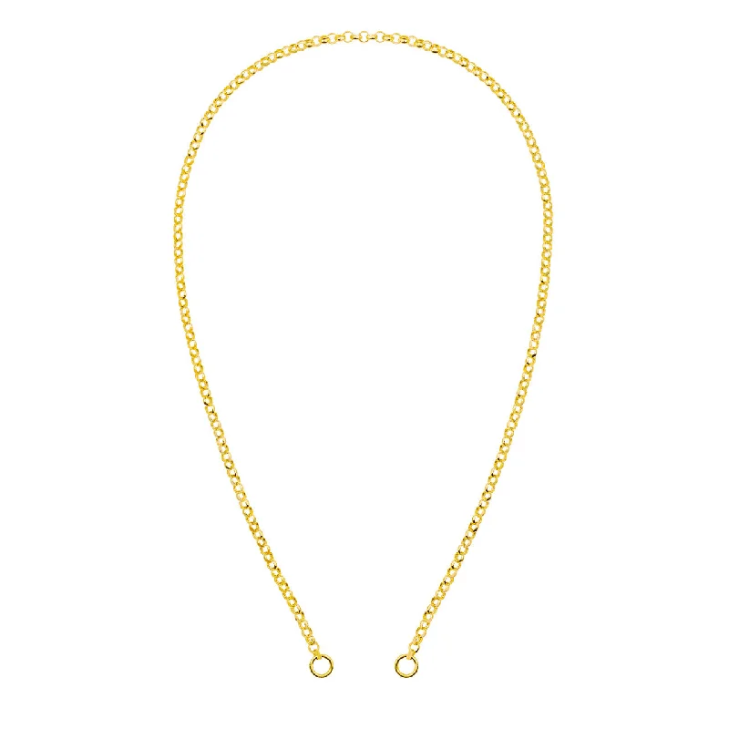 Limited-Time Jewelry Discounts – Shine Without The Splurge 14K Yellow Gold 3.75mm Rolo Split Chain Necklace