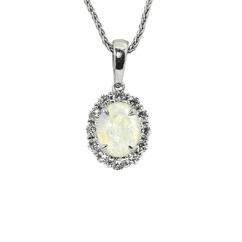Accessorize For Less – Luxury Jewelry At Affordable Prices Opal and Diamond Halo Pendant Accessorize For Less – Luxury Jewelry At Affordable Prices Opal and Diamond Halo Pendant