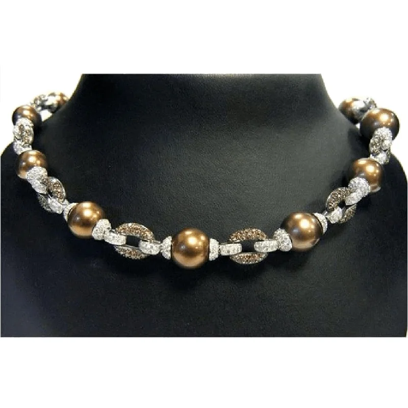 Best Jewelry Deals – Shop Premium Pieces At Great Prices Brown Pearl Necklace with Diamond Accents Best Jewelry Deals – Shop Premium Pieces At Great Prices Brown Pearl Necklace with Diamond Accents