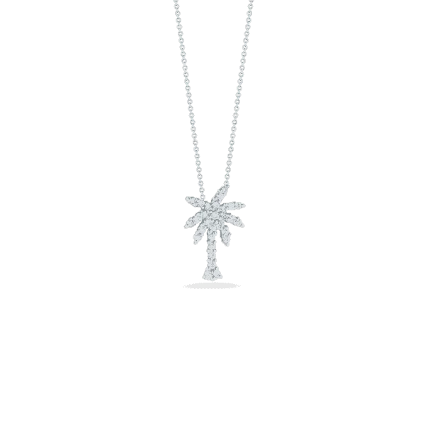 Stunning Jewelry At Even More Stunning Prices 18k White Gold & Diamond Palm Tree Necklace Stunning Jewelry At Even More Stunning Prices 18k White Gold & Diamond Palm Tree Necklace
