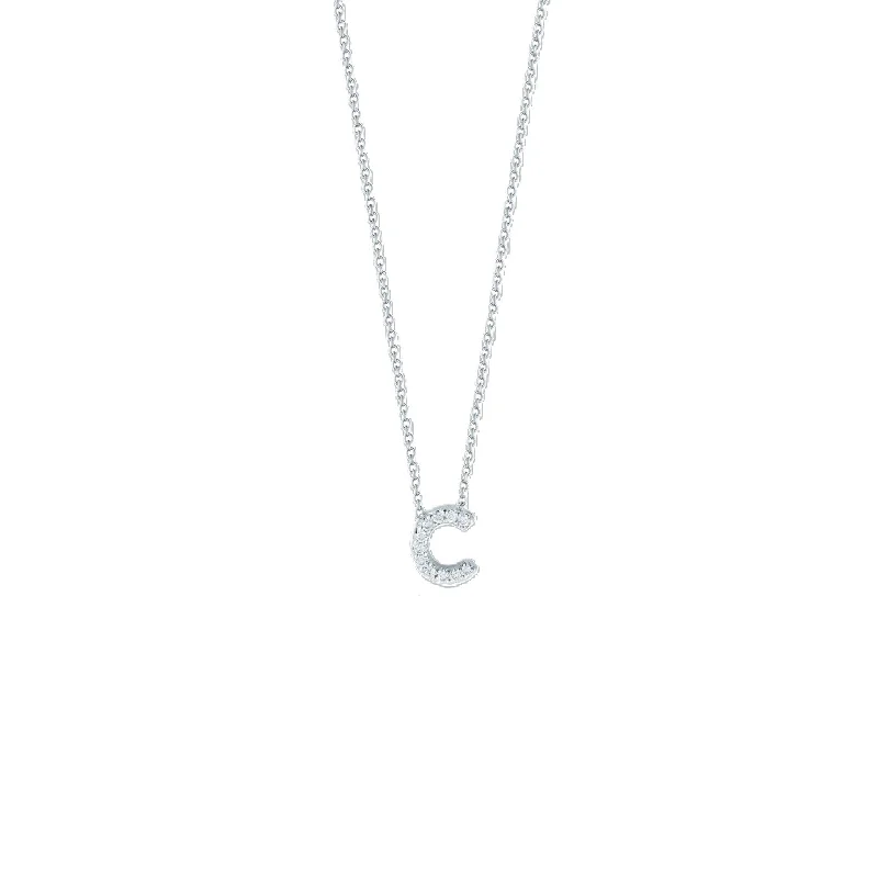 Limited-Time Jewelry Discounts – Shine Without The Splurge 18K WHITE GOLD TINY TREASURES DIAMOND LOVE LETTER “C” NECKLACE Limited-Time Jewelry Discounts – Shine Without The Splurge 18K WHITE GOLD TINY TREASURES DIAMOND LOVE LETTER “C” NECKLACE