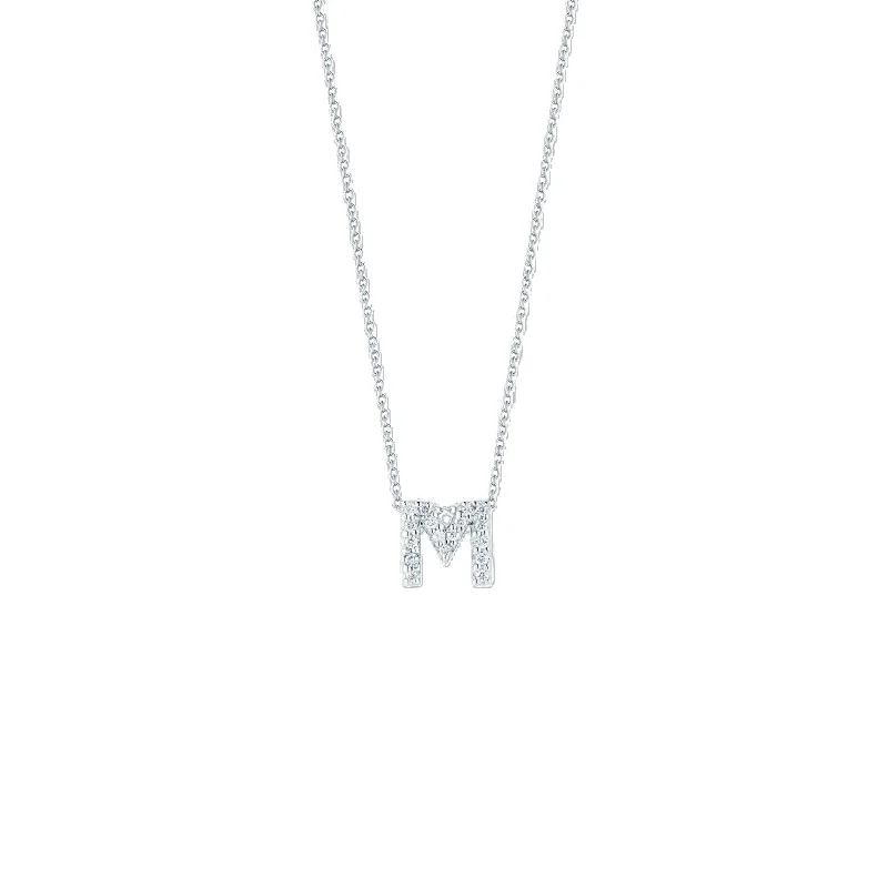 Trending Jewelry Now At Unbeatable Prices 18K WHITE GOLD TINY TREASURES DIAMOND LOVE LETTER “M” NECKLACE Trending Jewelry Now At Unbeatable Prices 18K WHITE GOLD TINY TREASURES DIAMOND LOVE LETTER “M” NECKLACE