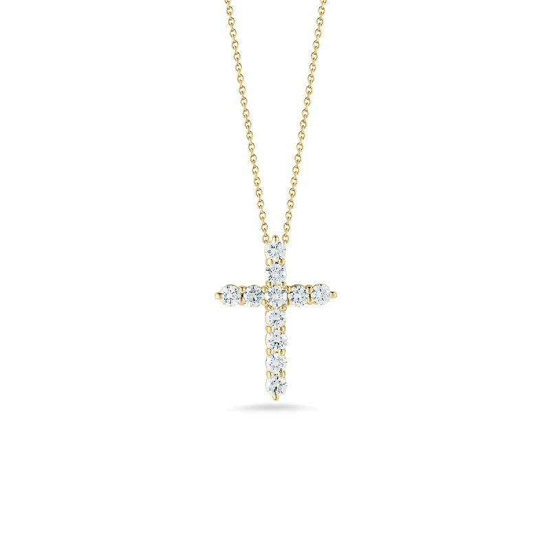 Premium Jewelry, Premium Discounts – Act Fast 18K YELLOW GOLD TINY TREASURE DIAMOND CROSS NECKLACE Premium Jewelry, Premium Discounts – Act Fast 18K YELLOW GOLD TINY TREASURE DIAMOND CROSS NECKLACE