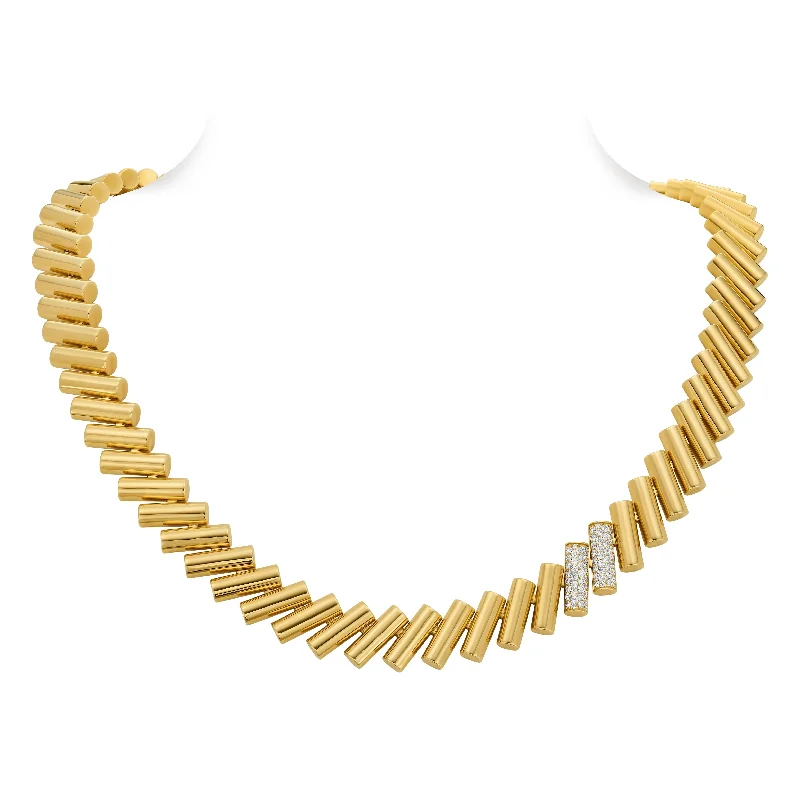 Limited-Time Offer On Premium Jewelry Collections 18K YELLOW/WHITE GOLD DOMINO DIAMOND ACCENT CHAIN Limited-Time Offer On Premium Jewelry Collections 18K YELLOW/WHITE GOLD DOMINO DIAMOND ACCENT CHAIN