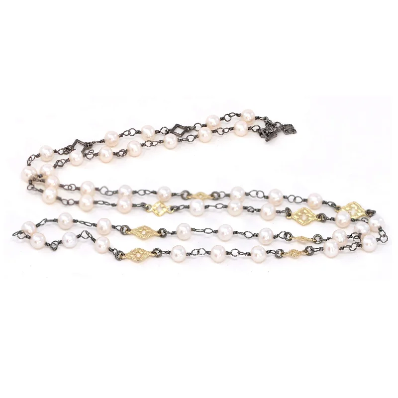 Sparkle For Less – Shop Our Limited-Time Jewelry Deals Pearl and Open Scroll Station Necklace Sparkle For Less – Shop Our Limited-Time Jewelry Deals Pearl and Open Scroll Station Necklace
