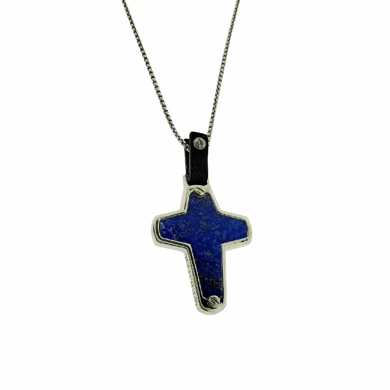 Clearance Sale On High-End Jewelry Collections England Made Me Cross Pendant in Lapis Clearance Sale On High-End Jewelry Collections England Made Me Cross Pendant in Lapis