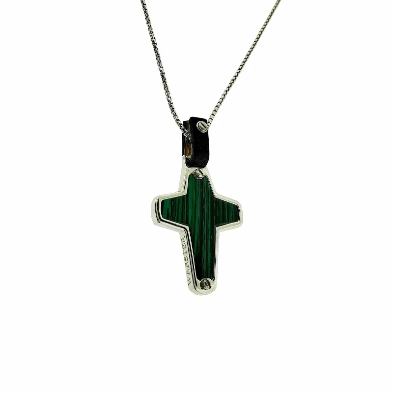 Luxury Jewelry Now At Special Promotional Rates England Made Me Cross Pendant in Malachite Luxury Jewelry Now At Special Promotional Rates England Made Me Cross Pendant in Malachite