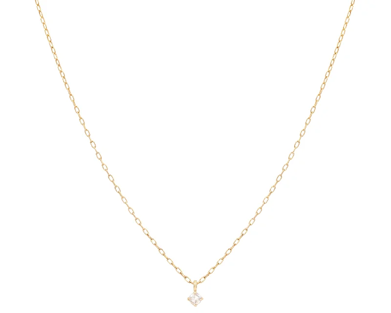High-Quality Jewelry At A Fraction Of The Cost 3mm Rose Cut Diamond Necklace